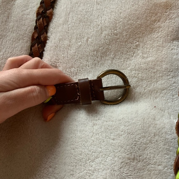 🔆Moving Sale 20% Off 🔆Neon Green and Brown Belt - Picture 2 of 4